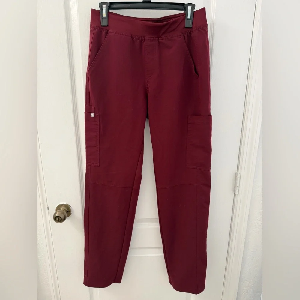 Figs Axim Scrub Men's Burgundy Pants (Size S)